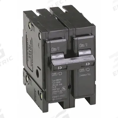 EATON Circuit Breaker: 15 A, 120/240V AC, Single Phase, 10kA at 120/240V AC - BR & BD Series