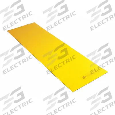 PIG Drain Cover Seal: 60 in L x 18 in W, 54 in L x 12 in W Max Drain Size, Black/Yellow - Self-Sealing Drain Cover Seals
