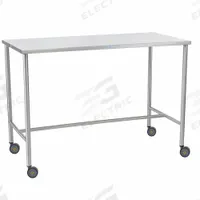 Instrument Table: 20 in Overall Wd, 34 in Overall Ht, 36 in Overall Lg, Stainless Steel, Silver (MPN 7842MR). Key specifications — Brand: BLICKMAN; Caster Type: Swivel; Countertop Material: Stainless Steel.