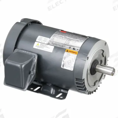 Dayton General Purpose Motor: C-Face/Rigid Base Mount, Totally Enclosed Non-Ventilated - C-Face with Rigid Base 3-Phase General Purpose AC Motors