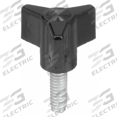 DAVIES Hand Knob: 3 Point, Thermoset, 5/16"-18 Thread, 1.5 in Dia - 3-Arm Knobs with Threaded Stud