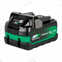 METABO HPT Battery Pack: MultiVolt, 5 Ah_2.5 Ah, Battery Included, Tabbed, 18V DC/36V DC (MPN 382309M). Key specifications — attr1278107: Not Oil-Resistant.