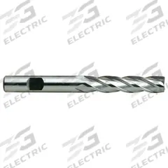 YG-1 Square End Mill: High Speed Steel, 4 Flute, 1-1/4" Mill Dia, 4" LOC, 6-1/2" OAL (MPN 08195)