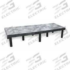 STRUCTURAL PLASTICS Dunnage Rack: Assembled, Snap-Together, 12 in x 24 in x 66 in, Polyethylene (MPN DT6624). Key specifications — Color: Black; Brand: STRUCTURAL PLASTICS; Material: Polyethylene; Assembled: Assembled; Method of Construction: Snap-Together; Included: Shelf.