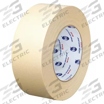 IPG Masking Tape: PG5, Tan, 1 7/8 in Roll Wd, 59 15/16 yd Overall Roll Lg, 6.3 mil Thick - General Purpose Masking Tape