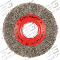 APPROVED VENDOR Wire Wheel Brush: Crimped Stainless Steel, 8 in Dia x 1 in Wd, 2 in Arbor (MPN 66254442947). Key specifications — Brand: APPROVED VENDOR.
