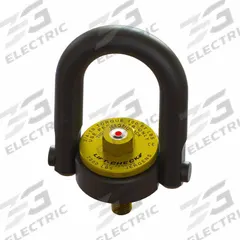 JERGENS Hoist Ring: Pivot/Swivel, w/Indicator, Black Oxide-Coated Steel, M20-2.50, Max. 6,615 lb (MPN 23571LC). Key specifications — attr994472: JERGENS; attr994492: M20-2.50; attr998493: Pulling.