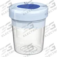APPROVED VENDOR Specimen Container: 3 fl oz Capacity - oz, 100 mL Capacity - mL, Sterile, Blue (MPN 32V490). Key specifications — Closure Color: Blue; Closure Included: Yes; Mouth Size: Wide; Sterile/Non-Sterile: Sterile.