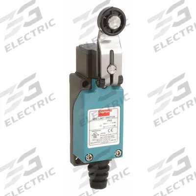 Dayton Limit Switch: 56 mm Mounting Hole Vertical Center to Center Distance, Adj Roller Lever-Arm - Roller Lever-Arm Limit Switches