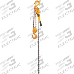 HARRINGTON Lever Chain Hoist: Hook Mounted - No Trolley, 10,000 lb Lifting Capacity, 5 ft Lift Lg (MPN LB050-5). Key specifications — Body Material: Steel; Brand: HARRINGTON; Operating Position: Vertical; Overload Protection Included: No.