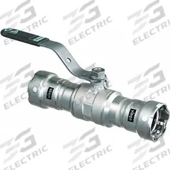VIEGA MEGAPRESS Manual Two-Way Ball Valve: 1 1/4 in, 316 Stainless Steel, Straight Valve Body, PTFE (MPN 29020). Key specifications — Brand: VIEGA MEGAPRESS; Handle: Locking Lever.