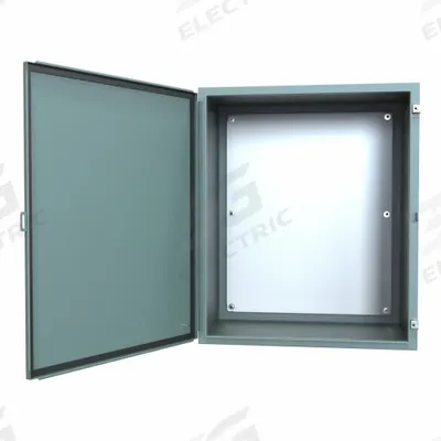 HAMMOND Electrical Enclosure: Steel, 36 in x 30 in x 20 in, NEMA 12/13, w/Panel - Steel Dust-Tight Enclosures