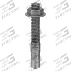 MKT FASTENING Wedge Anchor: 2 3/4 in Overall Lg, 3/8 in Dia, 3/8"-16 Thread Size, Steel, 20 PK (MPN 2838234). Key specifications — Brand: MKT FASTENING; Anchor Type: Wedge; Finish Type: Galvanized.