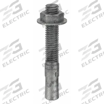 MKT FASTENING Wedge Anchor: 2 3/4 in Overall Lg, 3/8 in Dia, 3/8"-16 Thread Size, Steel - Steel Wedge Anchors