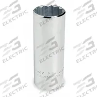 PROTO Socket: SAE, 1/2 in Drive Size, 3/4 in Socket Size, 12-Point, Deep, Chrome, Not Tether Capable (MPN J5324). Key specifications — attr1204417: PROTO; attr1204392: Chrome.