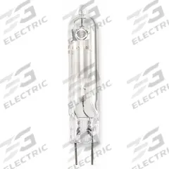 HID Bulb: Universal Burning, T4-1/2, 2-Pin (G8.5), 70 W Watt, 3000K, Metal Halide (MPN CMH70/TC/U/830/G8.5). Key specifications — Color Temperature: 3000K; Brand: GE LAMPS; Shatter-Resistant: No.