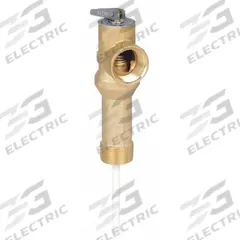 WATTS Temperature and Pressure Relief Valve: Section IV ASME Section, MNPT x FNPT, Brass (MPN LLL100XL). Key specifications — Brand: WATTS; Body Material: Brass.
