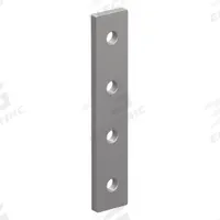 Straight Flat Plate: Straight Flat Plate, 40 Series, 6 mm x 39.8 mm x 160 mm, For 8 9/64 mm Slot Wd (MPN 40-4305). Key specifications — Material: Aluminum; Brand: 80/20; Finish: Anodized.