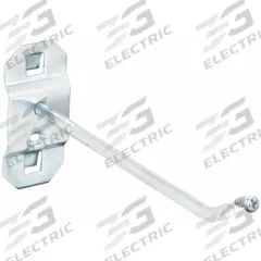 APPROVED VENDOR Single Rod Pegboard Hook: 4 1/2 in x 1 in, Screw-In, Surface, Silver (MPN 6YB90). Key specifications — Mounting Type: Surface; Finish: Zinc-Plated; Color: Silver; Accessory Type: 30-Degree Single Hook; Locking System: Screw-In; Brand: APPROVED VENDOR.