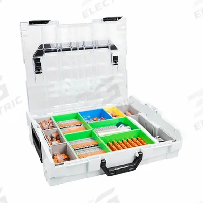 WAGO Electrical Interconnection Kit: 187 Pieces - Mixed Wire Connector & Terminal Sets