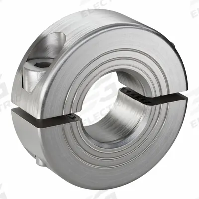 RULAND MANUFACTURING Shaft Collar: 2-Piece, Metric with Inch Bore, Round, Clamp-On - Stainless Steel Shaft Collars