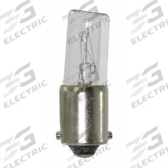 EATON Incandescent Bulb: Incandescent, Miniature Bayonet (BA9s), (T) Tubular, T3-1/4, 120MB, 120V AC (MPN 28-3044). Key specifications — Light Color: White; Trade Number: 120MB; Voltage: 120V AC; Brand: EATON; Bulb Shape: T3-1/4.