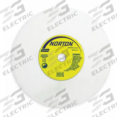 NORTON Straight Grinding Wheel: Type 1, 7" x 1/4" x 1 1/4", 38A46-JVBE - Grinding Wheels for Light-to-Moderate Grinding of Tool Steels