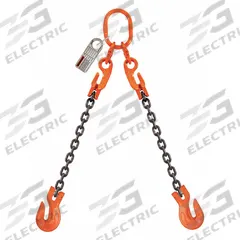 PEWAG Chain Sling: 3/8 in Chain Trade Size, 100 Chain Grade, Grab Hook, Steel, Adj, 10 ft Sling Lg (MPN 10G100DOGXK/10). Key specifications — attr994064: PEWAG.