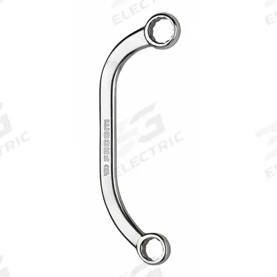 FACOM Box End Wrench: Satin, 10 mm_12 mm Head Size, 5 1/2 in Overall Lg - Metric, Double End, 12-Point, Half Moon-Shaped Box End Wrenches