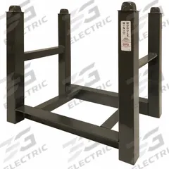 APPROVED VENDOR Modular Stacking Rack: 24 in x 15 in x 22 in, Open Decking, 5,600 lb Load Capacity (MPN SZ CX). Key specifications — attr4948: Steel; attr38467: APPROVED VENDOR; attr38468: Open; attr38469: Gray; attr38471: Powder Coated.