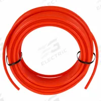 EAGLE BELTING Round Belt: Orange, 3/8 in Dia, For 3 3/4 in Min Pulley Dia, 100 ft Overall Lg, Smooth (MPN 4940060). Key specifications — Hardness: 85A; Brand: EAGLE BELTING; Belt Material: Polyurethane; Color: Orange.