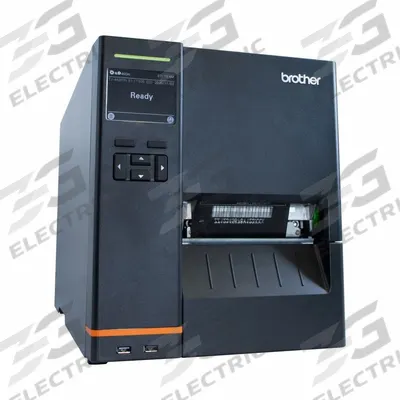 BROTHER Desktop Printer: Direct Thermal/Thermal Transfer, Titan 4420TN, 4.1 in Max. Print Wd - Up to 3,000 Labels per Day