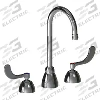 CHICAGO FAUCETS Gooseneck Kitchen/Bathroom Faucet: 786, Cast Brass, Widespread, Deck, 2 Handles (MPN 786-HGN2AE35AB). Key specifications — Series: 786; Brand: CHICAGO FAUCETS.