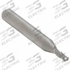 WIDIA HANITA Ball End Mill: Carbide, TiAlN Coated, 2 Flute, 1/32" Mill Dia, 5/64" LOC, 1-1/2" OAL (MPN I2B0031T007R)