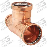VIEGA PROPRESS Crimp Tee Fitting: Tee, 3 in CTS x 2 in CTS x 3 in CTS size, Dimple Center Stop (MPN 20739). Key specifications — Brand: VIEGA PROPRESS; Broad - Material for Bullet: Copper Or Bronze; Brand - Broad: VIEGA.