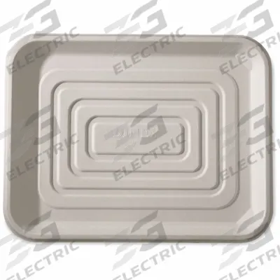 CARLISLE DINEX Disposable Food Tray: 1 Compartments, 1/4 in Ht, 18 in Wd, 14 in Lg, White - Disposable Trays for Heated Carts