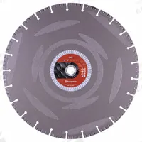 HUSQVARNA Diamond Saw Blade: Iron/Reinforced Concrete, 14 in Blade Dia., 1 in Arbor Size, Wet/Dry (MPN DI5 14). Key specifications — attr1097734: Wet/Dry; attr1097738: Power Cutter; attr1097751: HUSQVARNA.