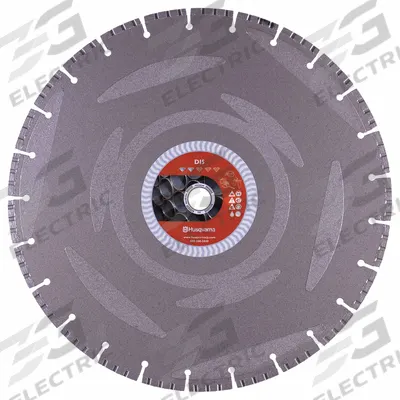 HUSQVARNA Diamond Saw Blade: Iron/Reinforced Concrete, 14 in Blade Dia., 1 in Arbor Size - Tile-Cutting Blades