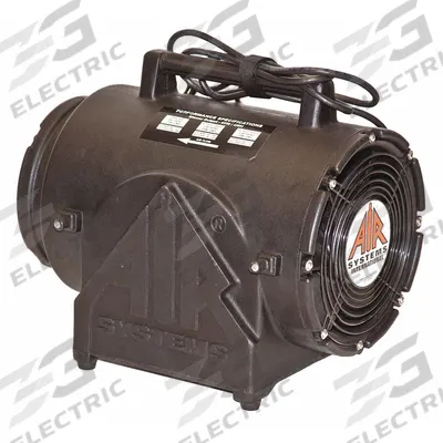 AIR SYSTEMS INTERNATIONAL Confined Space Fan: 115 V AC, 8 in Duct Dia, 1/3 hp Horsepower - Explosionproof Axial Fans & Blowers