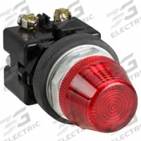 EATON Pilot Light: 30 mm Panel Mounting Size, Red, LED, 120 V AC/DC Max Volt Rating (Supply) (MPN HT8HFRF7). Key specifications — Series: HT800; Brand: EATON; Includes Push-To-Test: No Push-To-Test Included.