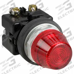 EATON Pilot Light: 30 mm Panel Mounting Size, Red, LED, 120 V AC/DC Max Volt Rating (Supply) (MPN HT8HFRF7). Key specifications — Series: HT800; Brand: EATON; Includes Push-To-Test: No Push-To-Test Included.