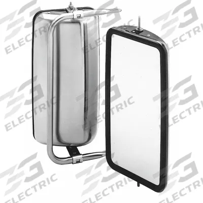 VELVAC Remote Control Mirror: Rectangular, Flat, For Driver Vehicle Side, Heated - Rectanglar Mirrors