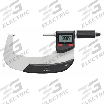 MAHR IP65 Digital Outside Micrometer: 3 in to 4 in /75 mm to 100 mm, Inch/Metric - Micrometers with SPC Output for Harsh Environments