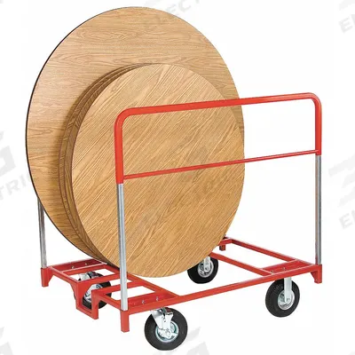 RAYMOND PRODUCTS Table Cart: 1,000 lb, 48 in L x 36 in W x 51 in H, For 18 1/2 in Min Chair Wd - Carts with Vertical Divider Rail for Round & Rectangular Tables