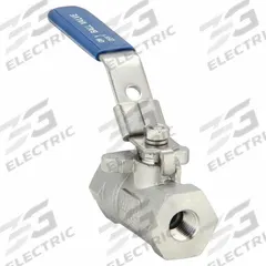 USA INDUSTRIALS Manual Two-Way Ball Valve: 1/4 in, 304 Stainless Steel, Straight Valve Body, RPTFE (MPN ZUSA-VLV-45). Key specifications — Brand: USA INDUSTRIALS; Handle: Locking Lever.