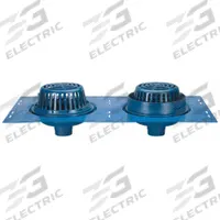 ZURN Roof Drain: 12 in Overall Dia, 9 3/4 in Overall Ht, 4 in Nominal Pipe Size, Cast Iron, Blue (MPN Z164-4NH). Key specifications — Connection Type: No Hub; Dome Material: Cast Iron; Brand: ZURN.