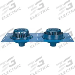 ZURN Roof Drain: 12 in Overall Dia, 9 3/4 in Overall Ht, 4 in Nominal Pipe Size, Cast Iron, Blue (MPN Z164-4NH). Key specifications — Connection Type: No Hub; Dome Material: Cast Iron; Brand: ZURN.