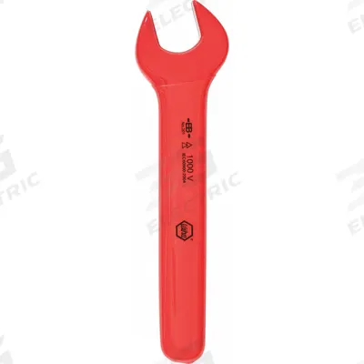 WIHA Open End Wrench: Alloy Steel, High Visibility Coating, 1 1/8 in Head Size - SAE, Single End, Open End Wrenches