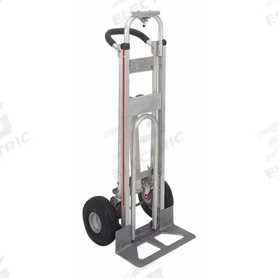MAGLINER Convertible Hand Truck: 500 lb, Dual-Handle, Silver, Aluminum, Flat-Free - 3-Position Convertible Hand Trucks