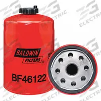 BALDWIN FILTERS Fluid Filter: Spin-On, 4 7/16 in Outside Dia, 1"-14 Thread Size, Cellulose, Deutz (MPN BF46122). Key specifications — attr1137520: BF46122; attr1137521: FS1095; attr434022: BALDWIN FILTERS; attr427730: Cellulose; attr427731: Attached Gasket; attr1017112: Trucks; attr1017113: Deutz.